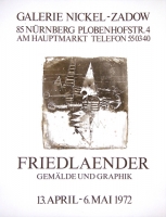 Johnny Friedlaender: Galerie Nickel-Zadow, 1972