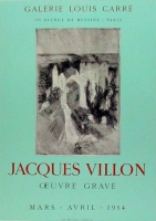 Jacques Villon: Galerie Louis Carré, 1954
