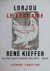 Bernard Lorjou: Galerie René Kiefer, 1966