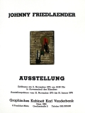 Johnny Friedlaender: Graphisches Kabinett Karl Vonderbank, 1975