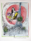 Marc Chagall: Les Amoureux de la Tour Eiffel, 1957/60