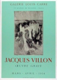 Jacques Villon: Galerie Louis Carr�, 1954
