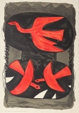 Georges Braque: Troix Oiseaux Rouges, 1964