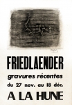 Johnny Friedlaender: Galerie La Hune, 1956